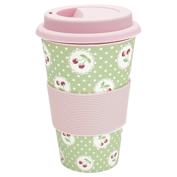 GreenGate Travelbecher, Cherry berry green